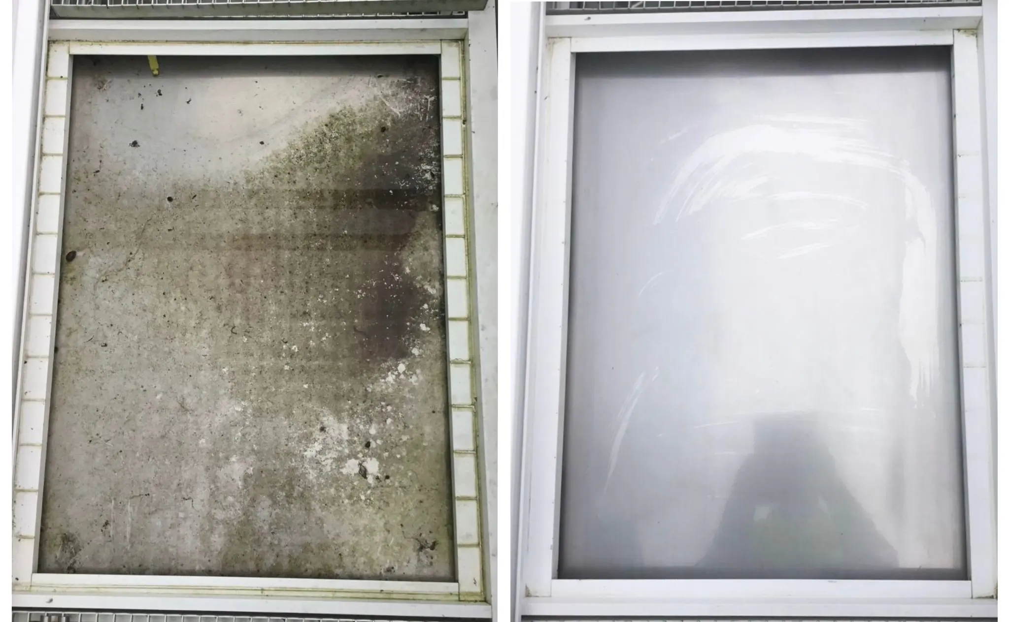 Window Cleaning Before and After